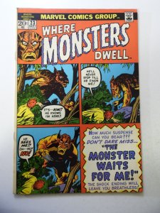 Where Monsters Dwell #23 (1973) FN+ Condition
