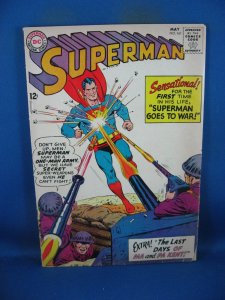 SUPERMAN 161 VG+ DEATH MA AND PA KENT 1965 DC