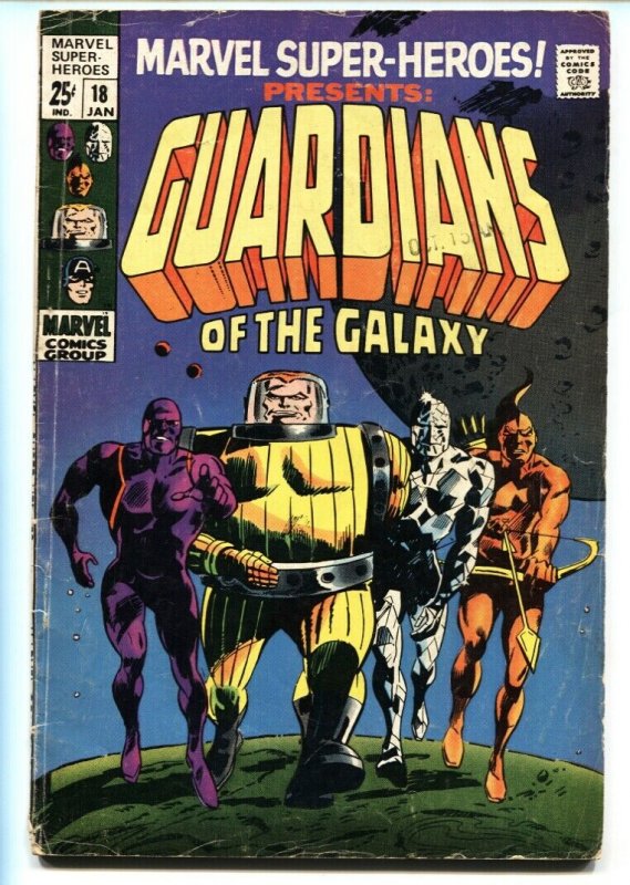 Marvel Super-Heroes #18-Guardians of the Galaxy 1st Appearance-1967 VG