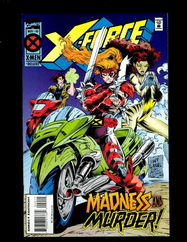 Lot of 12 Comic Books X-Men #23, X-Force #24 25 26 27 36 37 38 40 46 47 48 JF20 