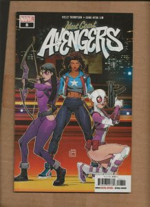 WEST COAST AVENGERS #8 KATE BISHOP AMERICA GWENPOOL COVER MARVEL 