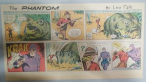 (43) The Phantom Sunday Pages by Lee Falk and Wilson McCoy 1966 Size: Most Third