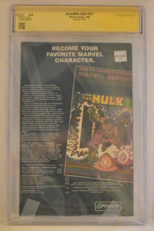 The Incredible Hulk #317 (1986)