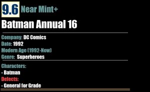 Batman Annual 16 (1992) NM+ DC Comics