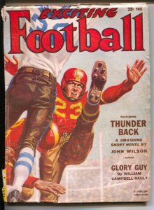 Exciting Football-Fall 1951-Thrilling-punter cover-All-American selections-pu...