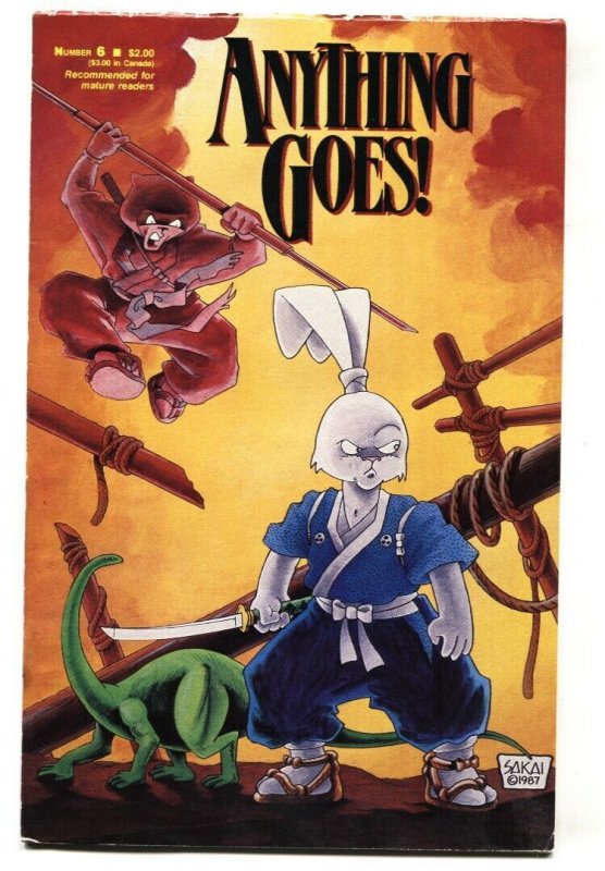 Anything Goes #6 1987 Usagi Yojimbo Stan Sakai - Comic Book