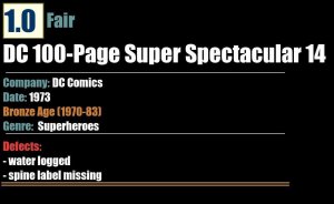 DC 100-Page Super Spectacular #14 (1973) DC Comics Bronze-age FR Batman