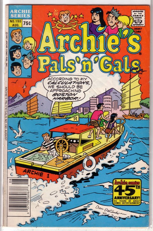 Archie's Pals 'n' Gals   #190 GD