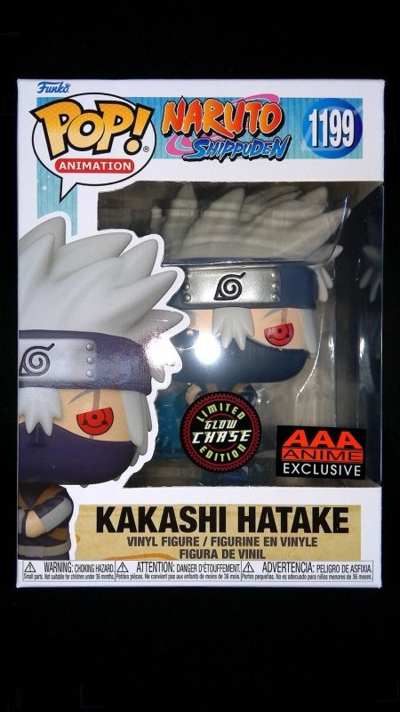 Funko Pop! Naruto Shippuden Kakashi Hatake Vinyl Figure AAA Exclusive #1199  GITD