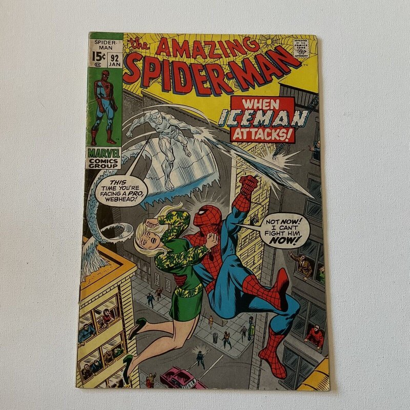 Amazing Spider-Man 92 Fine- Fn- 5.5 Marvel 1971