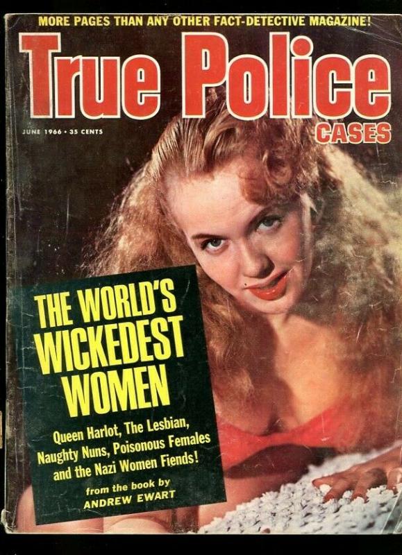 TRUE POLICE CASES-06/1966-CRIMELIGHT-LADY X-WICKEDEST-LOVE TRIANGLE VG 