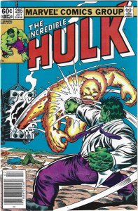 The Incredible Hulk #285 Newsstand Edition (1983)