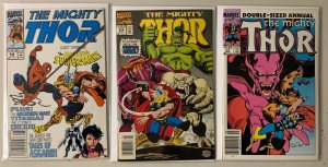 Mighty Thor comics lot #361-474+ 1 annual newsstand 27 diff avg 6.0 (1985-94)