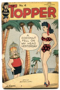 Tip Topper #4 1950- Fritzi Ritz Bikini cover VG-