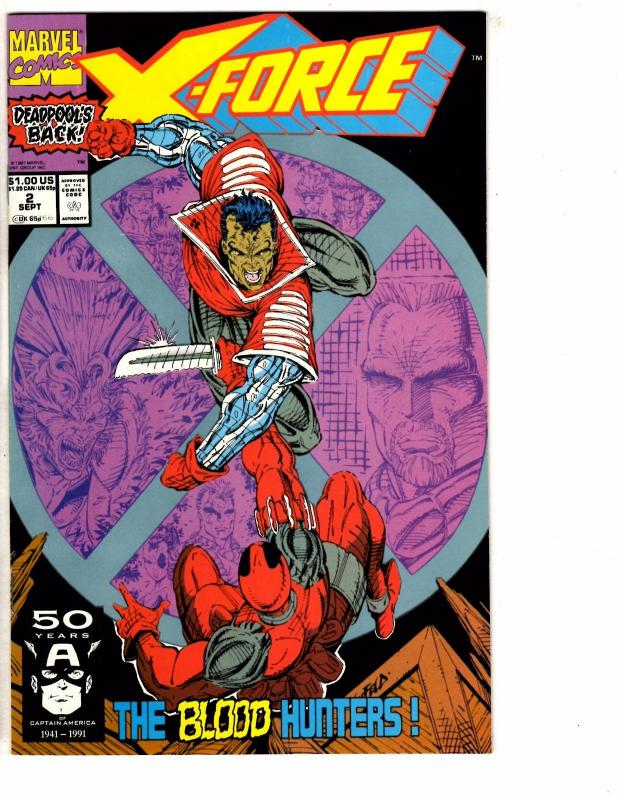 X-Force # 2 NM 1st Print Marvel Comic Book 2nd Deadpool Appearance Hot KEY  J68