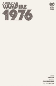 American Vampire 1976 #1 2020 Blank Cover C DC Comics BL01