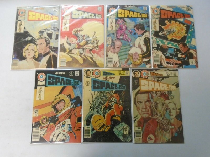 Space 1999 set #1-7 avg 5.0 VG FN (1975 Charlton)