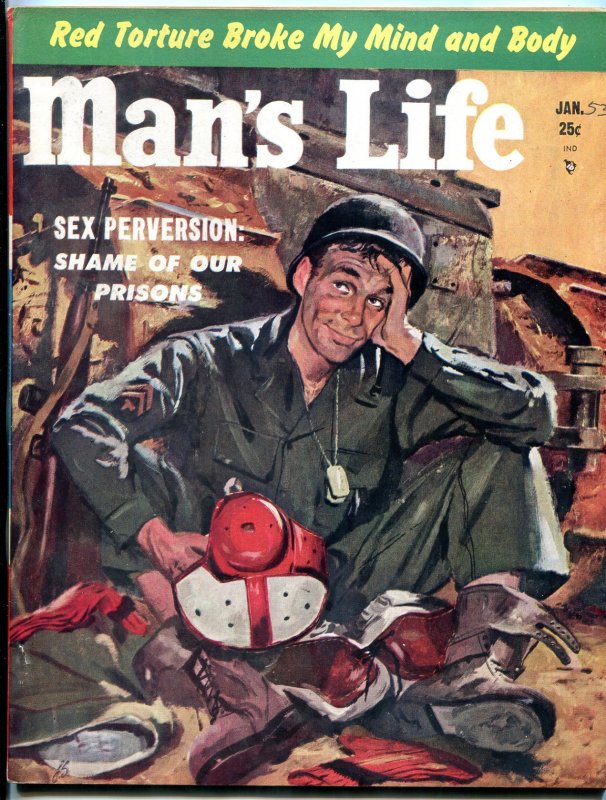 Man's Life Magazine #2 January 1953-Dallas Texans- Shame of our Prisons VF