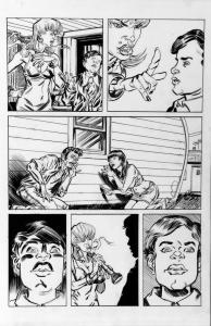 DEAN KOTZ Original Published Art, TRAILER PARK of TERROR #9 page 20, Zombies