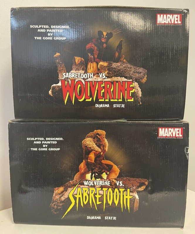 Dynamic Forces Wolverine Vs. Sabretooth Complete Diorama Statue Set