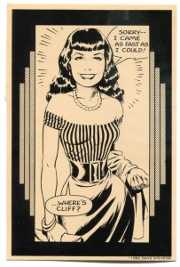 DAVE STEVENS Postcards, 1 of ea, ROCKETEER, BETTIE PAGE, 1982 1984, 3 total