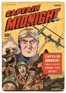 Captain Midnight #18 1944- Raboy Nazi cover- Golden Age VG/F