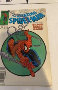 The Amazing Spider-Man #301 (1988)McFarlane /SivlerSable  - staining on pt cover