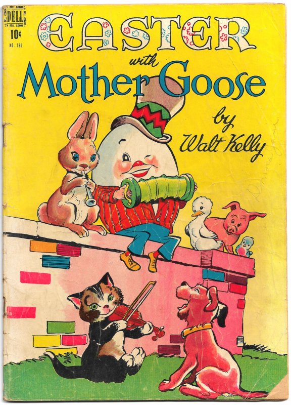 EASTER WITH MOTHER GOOSE (Four Color #185 1948) 5.5 FN- 52 pgs of Walt Kelly!