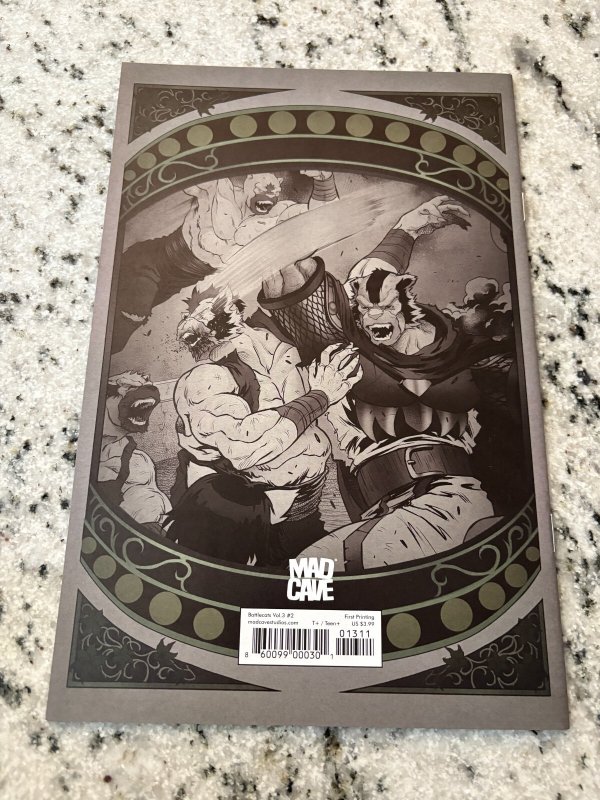 Battlecats # 2 NM 1st Print Variant Cover Mad Cave Comic Book 21 J436