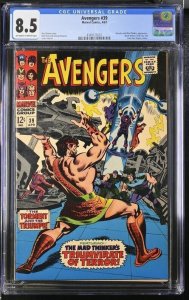 AVENGERS #39 CGC 8.5 HERCULES MAD THINKER BLACK WIDOW NICK FURY DON HECK 5007