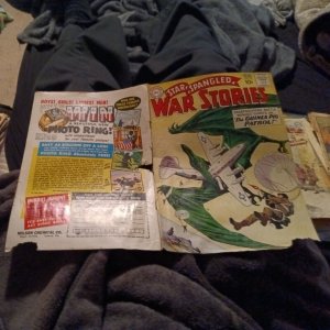 Star Spangled War Stories #95 COVER ONLY!! 1961 DC Comics War That Time Forgot
