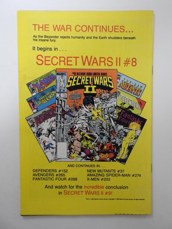 X-Men Annual #9 (1985) VF Condition!