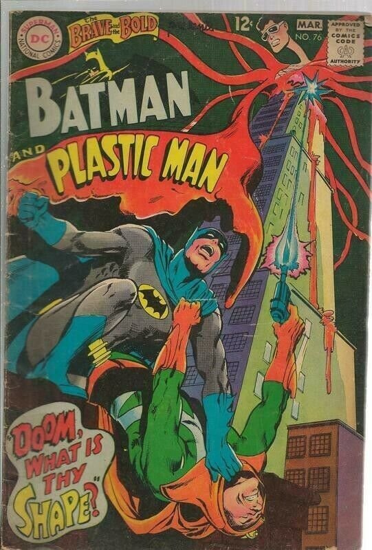 Brave and the Bold #76 ORIGINAL Vintage 1968 DC Comics Batman Plastic Man |  Comic Books - Silver Age, DC Comics, Batman, Superhero / HipComic