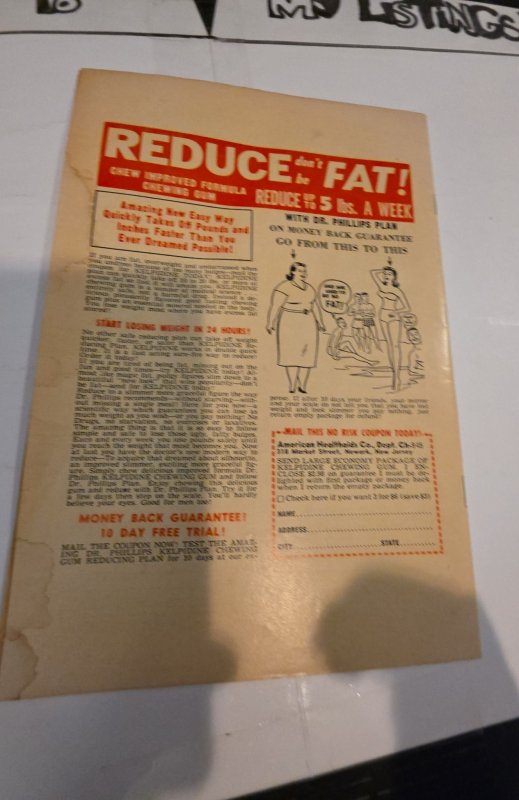 Mystery Tales #44 (1956)lost in the labyrinth foxxing/staining