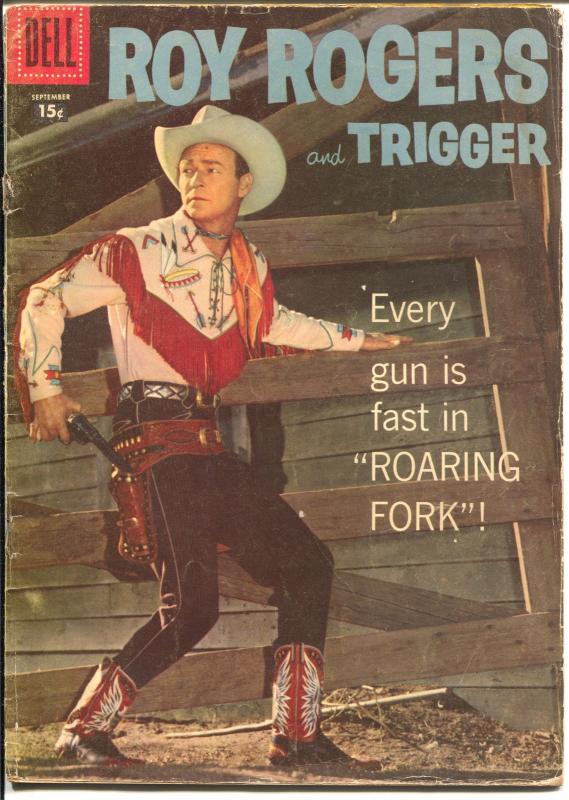 Roy Rogers and Trigger #117 1957-Dell-photo cover-G/VG
