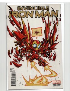 Invincible Iron Man #1 Young Cover (2015) Iron Man