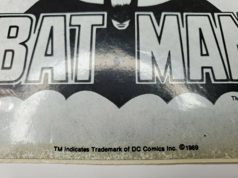  Batman Stickers Vintage 1989 DC comics lot of 2  