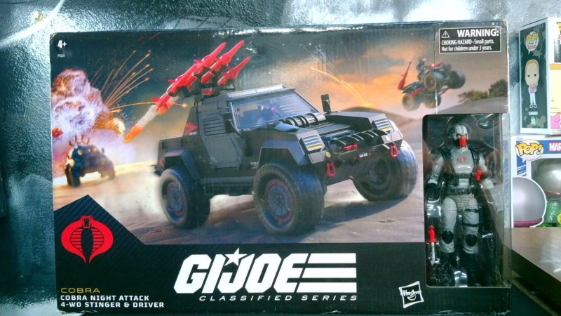 Cobra Night Attack 4-WD Stinger & Driver G.I. Joe Classified Series Hasbro