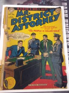 Mr. DIstrict Attorney #7 Poor Condition (details in description) Golden Age DC C