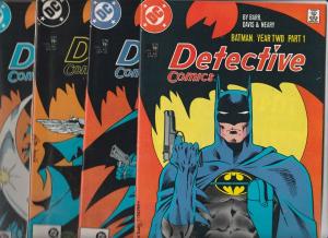 Detective Comics 4 book set #575-8 (Aug-87) NM Super-High-Grade Batman