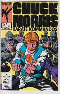 CHUCK NORRIS KARATE KOMMANDOS #1 (Jan 1987) FVF 7.0 white paper!