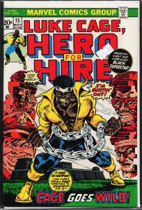 Hero for Hire #15 (1973) Luke Cage