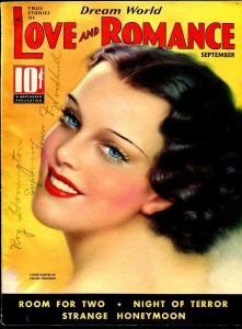 MAG: Dream World Love and Romance 9/1936-pin-up girl cover-Tchetchet-spicy-ex...
