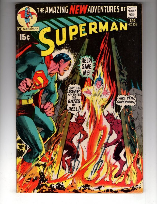 Superman #236 (1971) Neal Adams Cover ~ Bronze DC  / EC#2