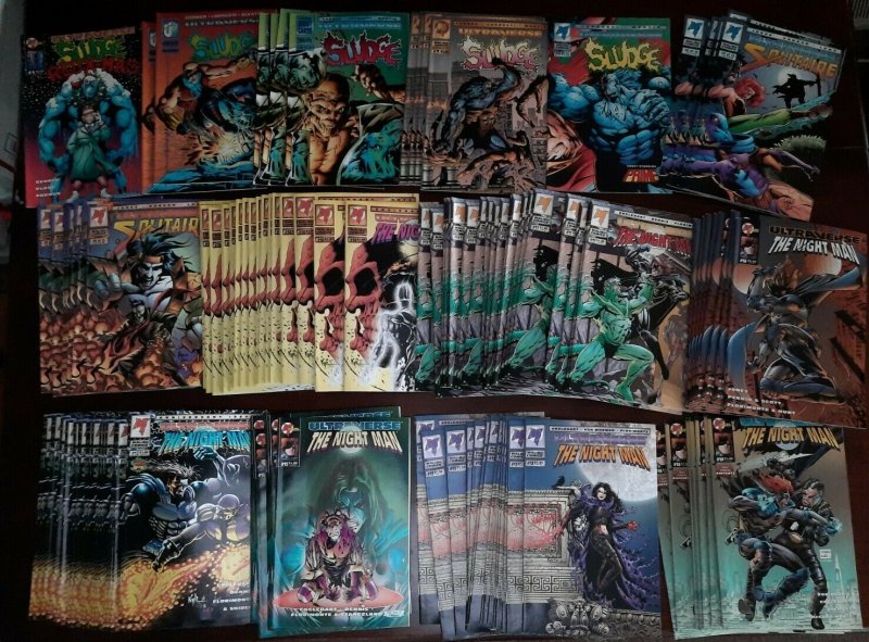 LOT over 300 Random Comic books Modern Era 1990s 50+ lbs loose Horror Duplicates