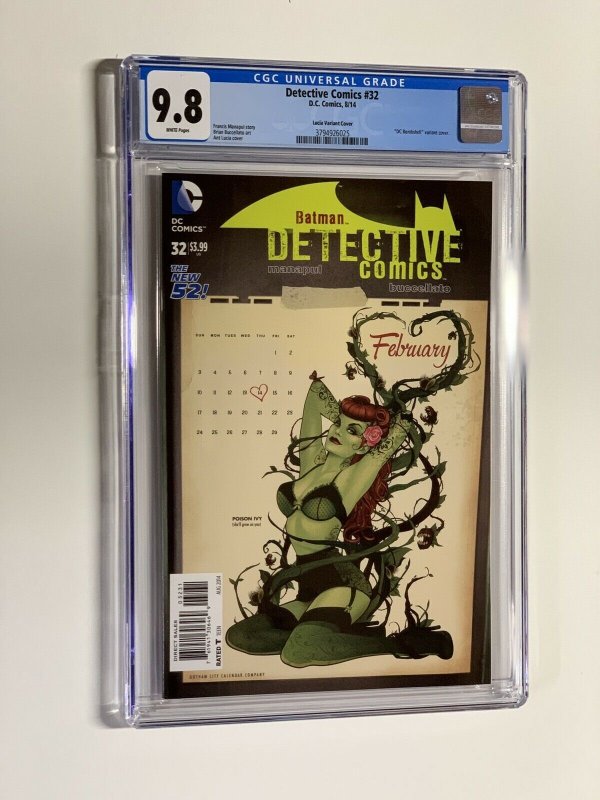 Detective Comics 32 cgc 9.8 lucia bombshell poison ivy variant