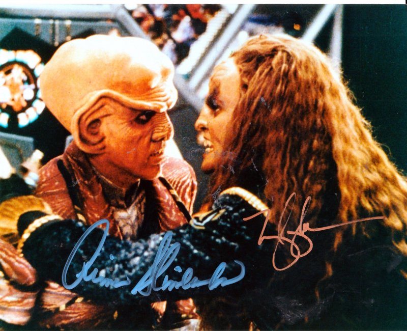 Autograph Star Trek Deep Space 9 picture by Armin Shimmerman and Mary K Adams