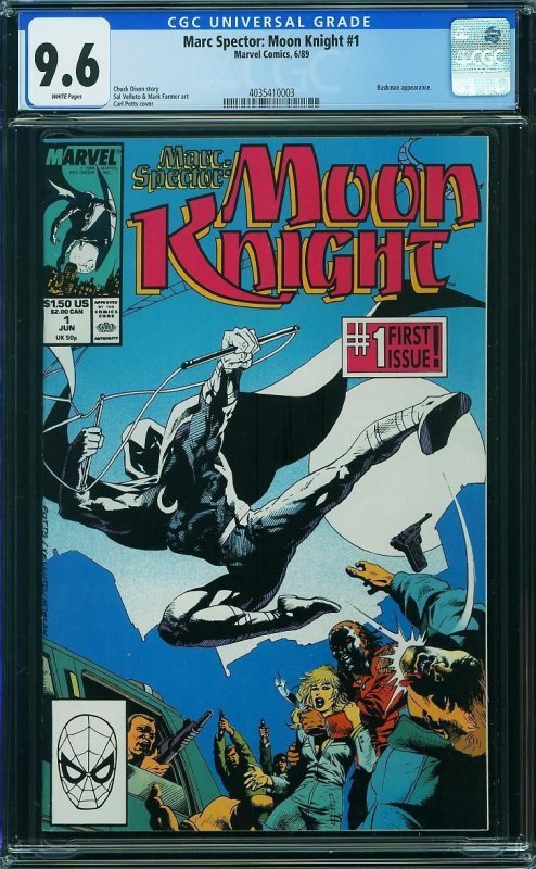 Marc Spector: Moon Knight #1 (1989) CGC 9.6 NM+