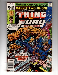 Marvel Two-in-One #26 (1977) The Thing & Nick Fury  / EC#3