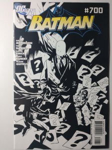 Batman #700 (9.4, 2010) Sketch Cover , Three Batmen are featured